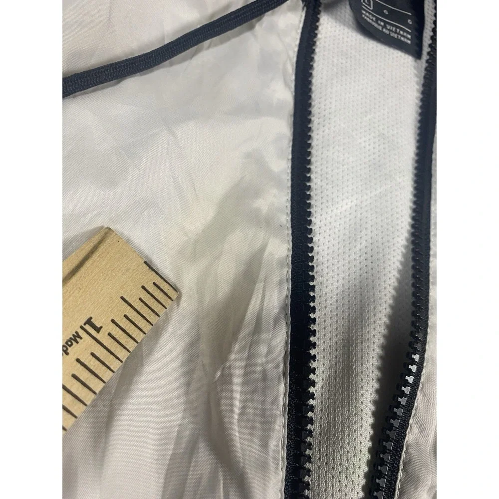 Nike Vtg 90s Y2K Panda Lrg Windrunner Windbreaker Jacket Black White Nylon Glanz